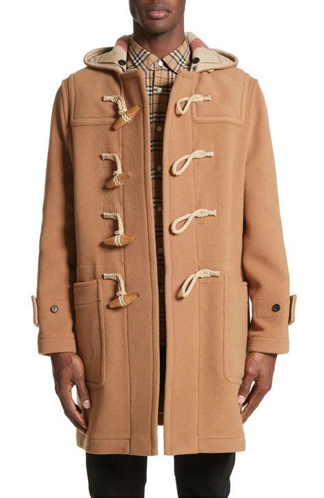 wool duffle coat burberry|Burberry duffle coat men.